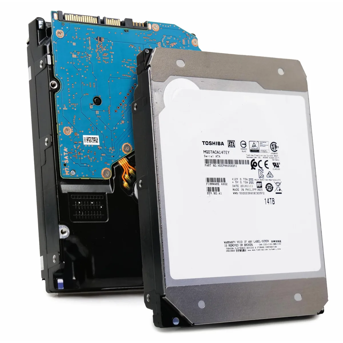 Toshiba Toshiba HDEPW40SXB51 14TB 7200 RPM 256MB SATA 3.5" internal hard drive — product photo
