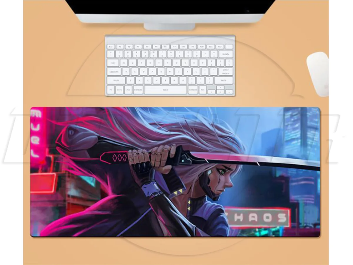 sakose sakose Cyberpunk 2077 Extended 2XL mouse pad 35.40 x 15.70 x .12 in transparent — product photo