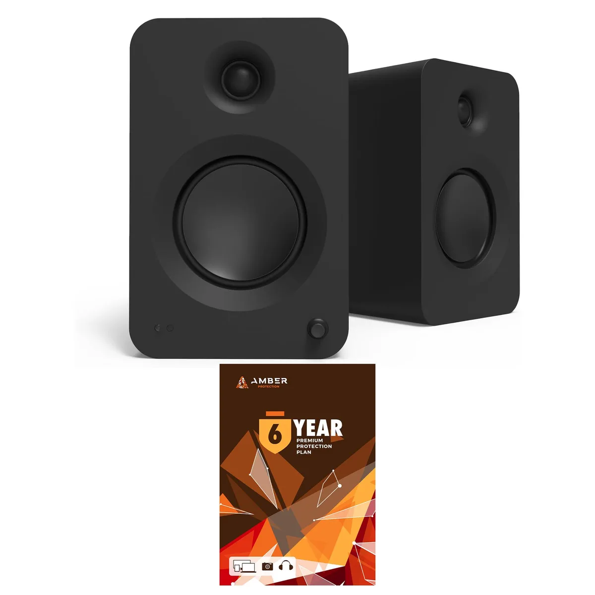 Kanto Kanto RENMB Matte Black Powered Bookshelf Speaker Pair — product photo