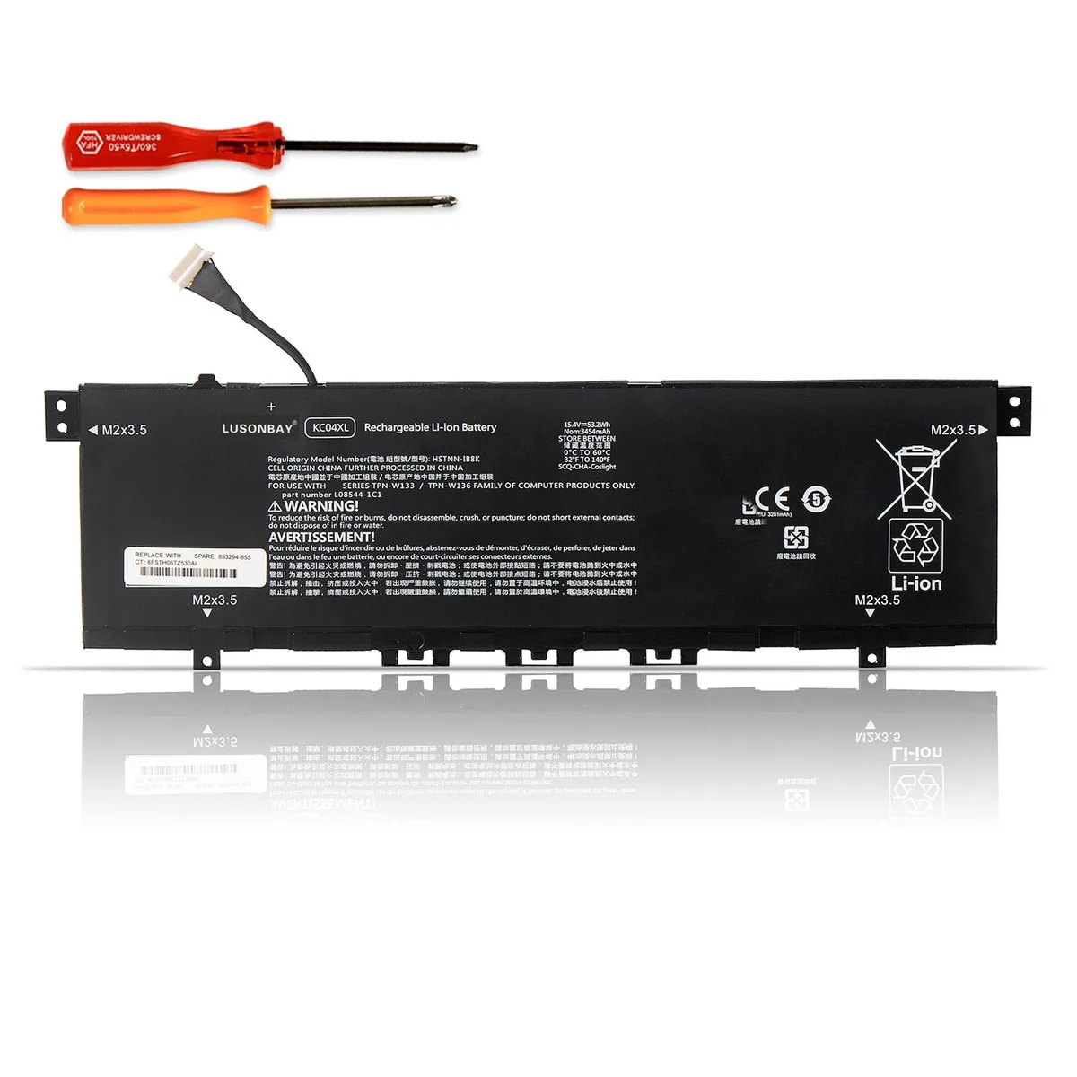 KingSener KingSener KC04XL laptop battery 53.2Wh 15.4V — product photo