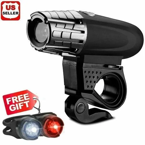 NShi NShi USB Rechargeable LED Bike Light Set 2000 mAh 330 mAh IP65 — product photo
