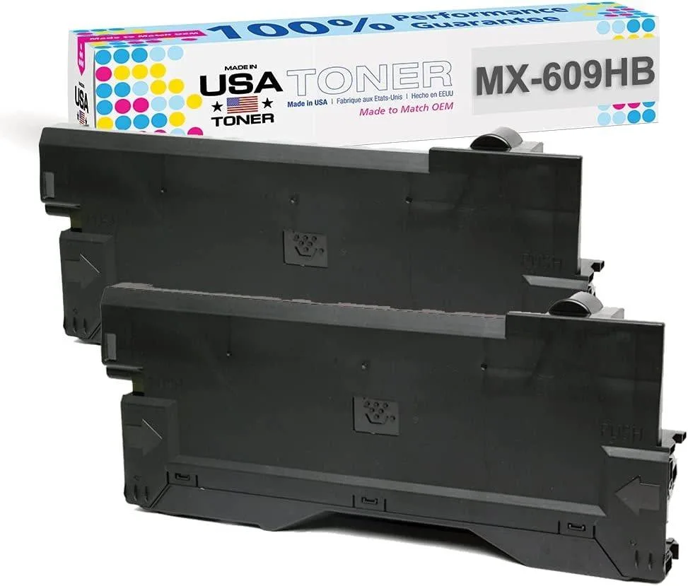 MADE IN USA TONER MADE IN USA TONER Waste Toner Container 2 Pack for Sharp MX-609HB — product photo