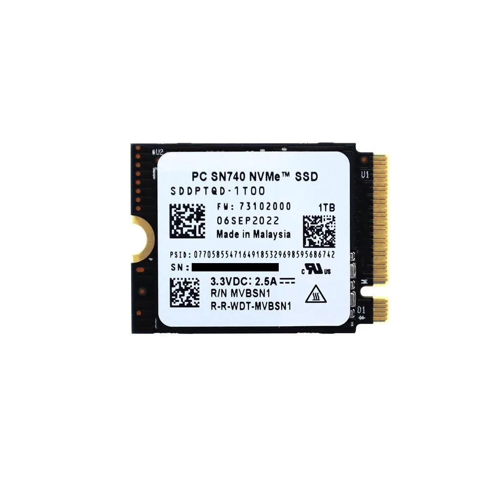 Western Digital Western Digital PC SN740 1TB M.2 2230 NVMe internal SSD — product photo