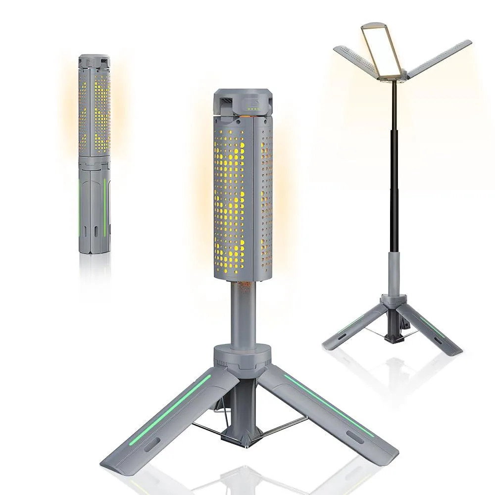 DNBeffulgent DNBeffulgent LP-A10-Gray green 8000mAh 3000lm 3.4ft tripod flashlight — product photo