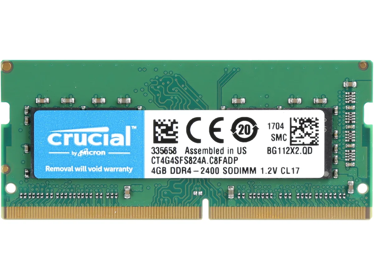 Crucial Crucial CT4G4SFS824A 4GB DDR4 2400 CL17 260-Pin laptop RAM — product photo