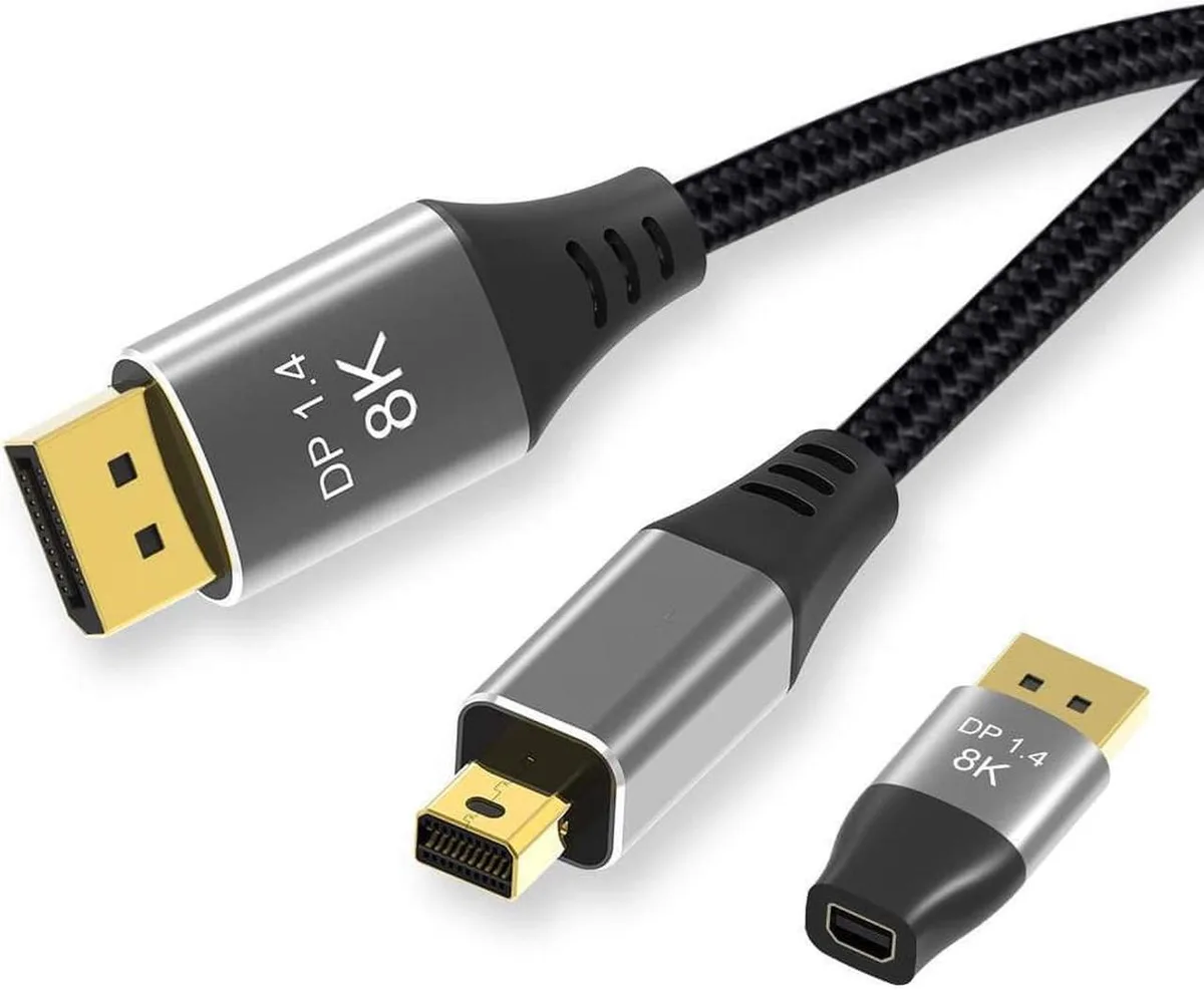 SMUGDESK SMUGDESK Mini DisplayPort to DisplayPort cable 8K 60Hz 4K 144Hz 3.3ft — product photo