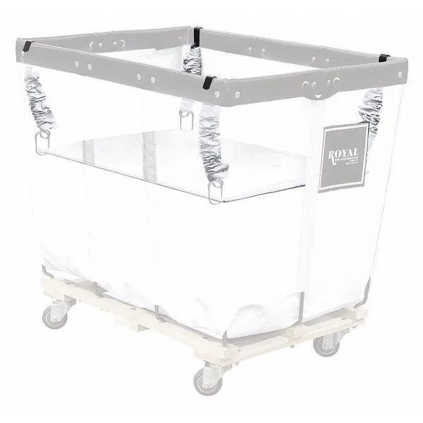 White steel wire platform with vinyl cover, spring lift kit for 20 bu basket truck