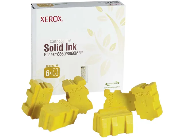 XEROX Xerox 108R00748 solid ink yellow 6 sticks 14000 pages — product photo