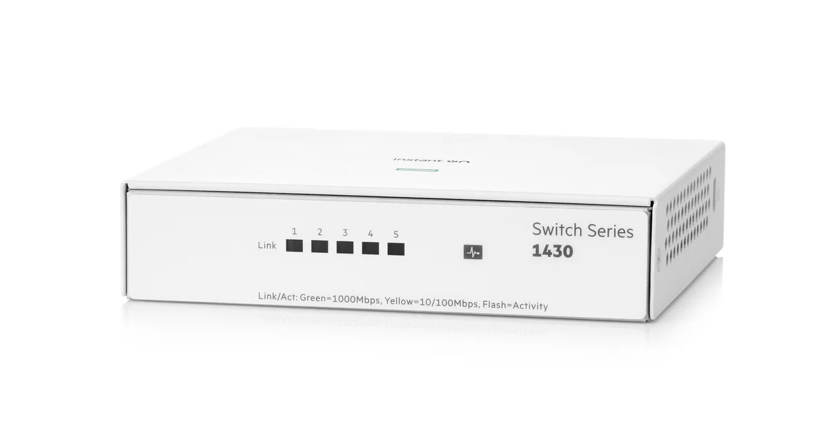 HPE Networking Instant On HPE Networking Instant On 1430 5-port Gigabit Switch R8R44A#ABA — product photo