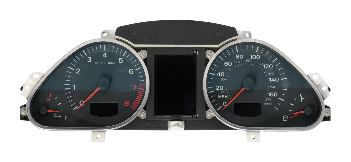 1 Factory Radio 1 Factory Radio 4F0920950 MPH Speedometer Instrument Gauge Cluster 2005-2008 Audi A6 — product photo