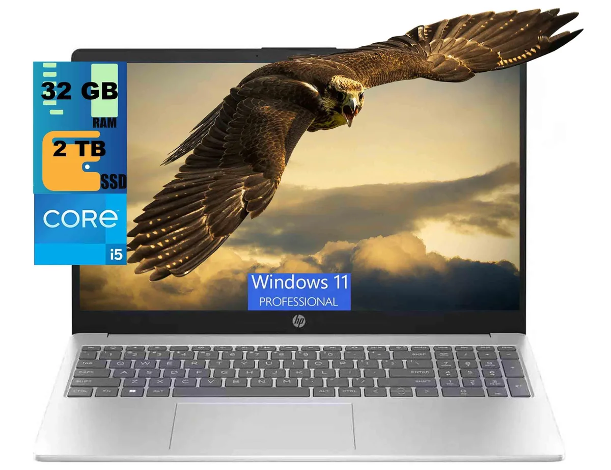 HP HP 15 laptop i5-1235U 32GB 2TB SSD Silver — product photo