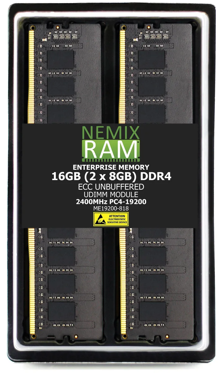 NEMIX RAM NEMIX RAM 16GB (2 x 8GB) DDR4 2400 ECC UDIMM server RAM — product photo