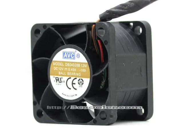 Zyvpee Zyvpee DB04028B12M 40x40x28mm 12V .45A 3 Pin Case Fan — product photo