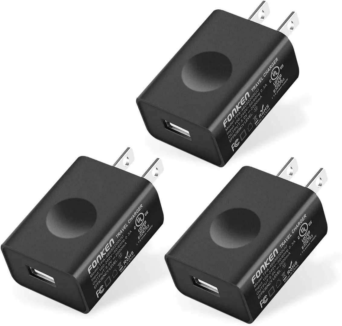 KINGARD KINGARD 3-Pack USB Wall Charger 5V 2A — product photo