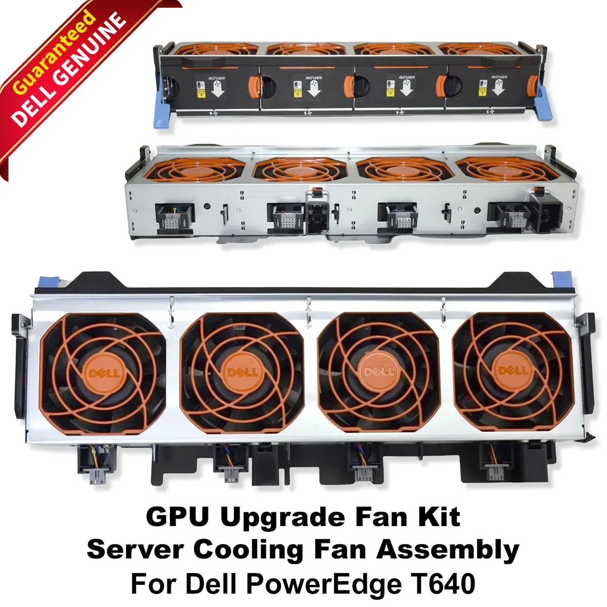 DELL DELL PowerEdge T640 GPU Cooling 12V 4-Fan Cage Assembly 6KK42 — product photo