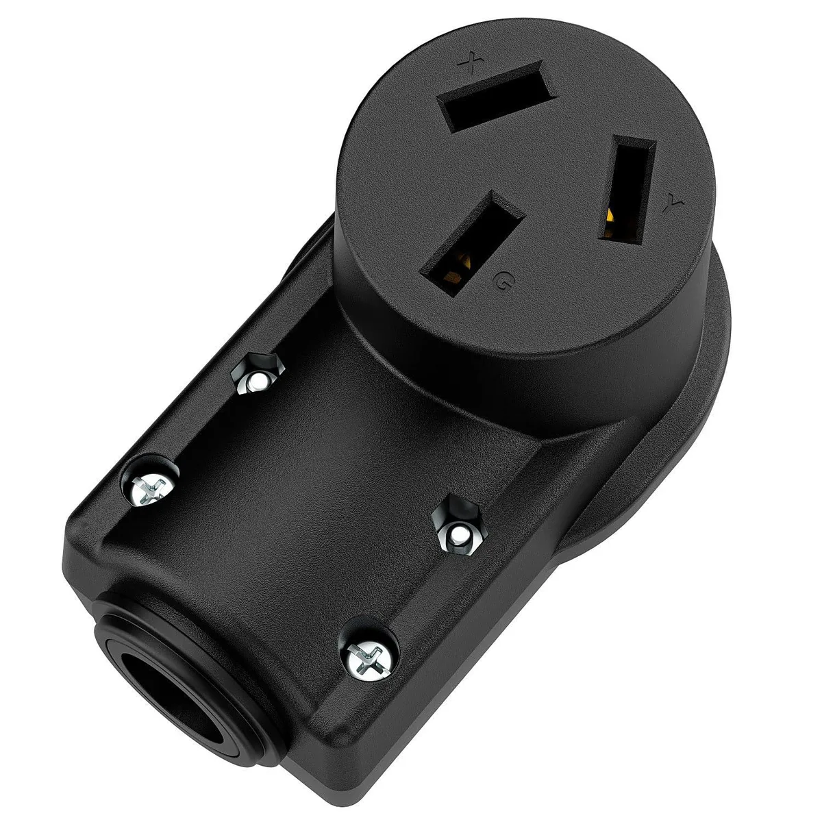 LORDWORLD LORDWORLD NEMA 10-50R 50A 125/250V Female Receptacle Black — product photo