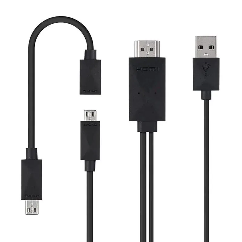 Hetai Tech Hetai Tech 11-pin Micro USB to USB A MHL adapter cable 1080P 2M — product photo