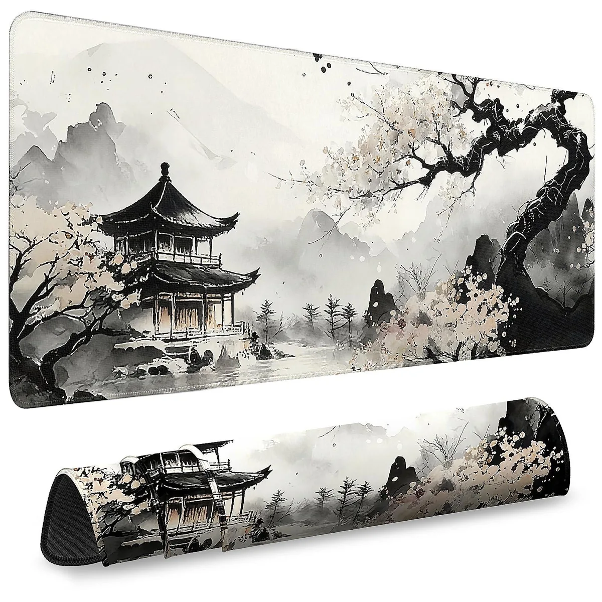  Keychron 010 Mouse Pad 31.5 x 11.2 Japanese Ink Painting 3 — product photo