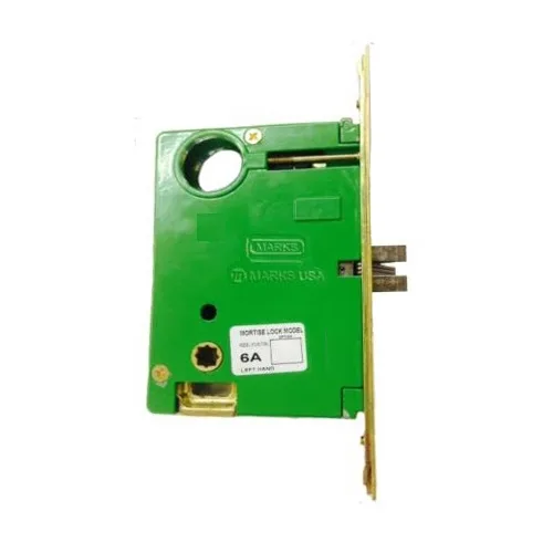 Marks USA Marks USA 6DW/3 Grade 2 Mortise Lockset Body Polished Brass Left Hand Vestibule Function — product photo