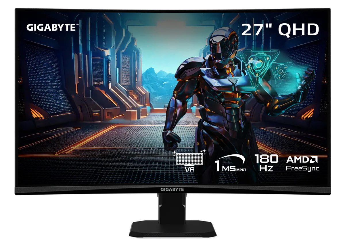 GIGABYTE GIGABYTE GS27QCA 27" 180Hz curved gaming monitor — product photo
