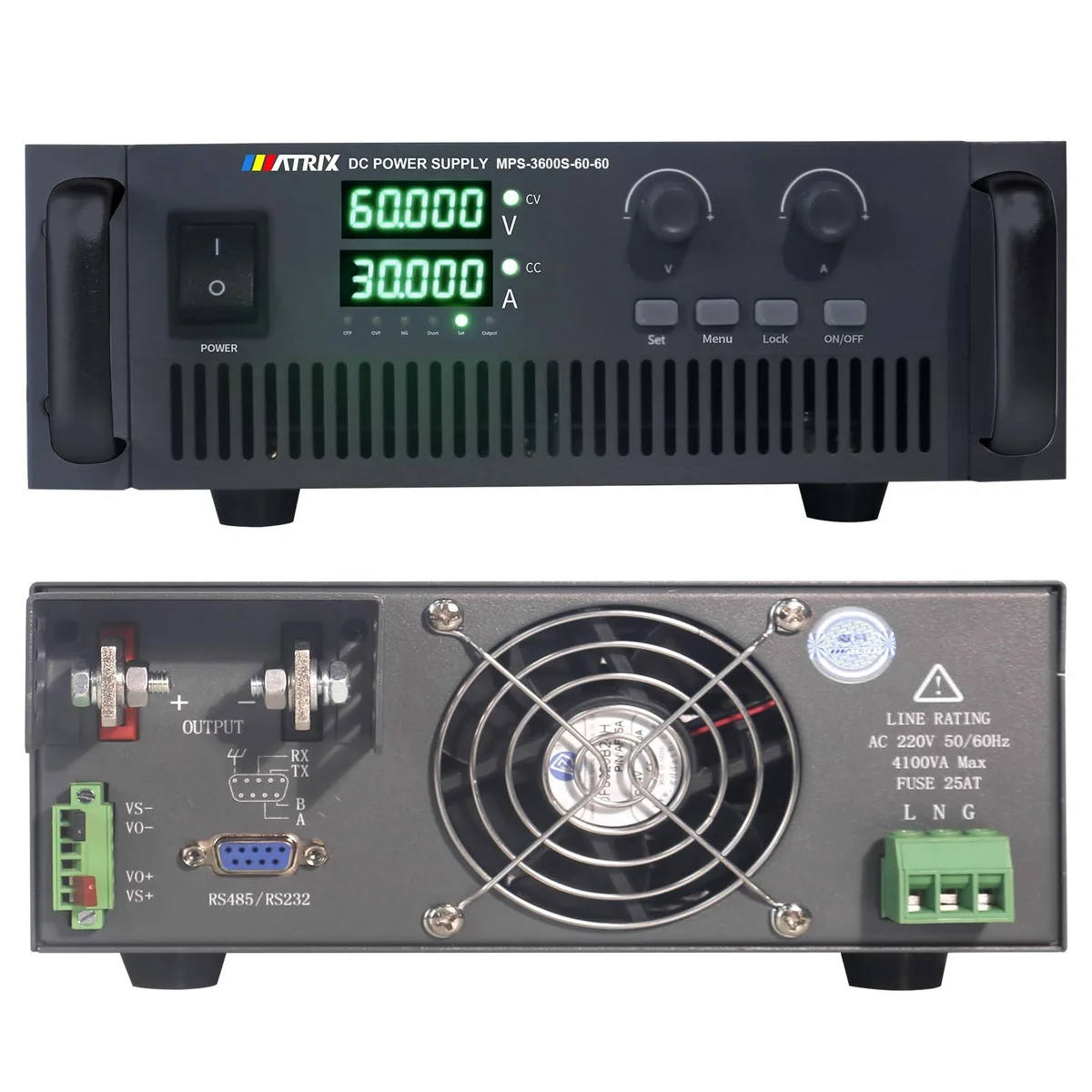 Matrix Matrix MPS-3600S-60-60 server power supply 3600W 60V 60A — product photo