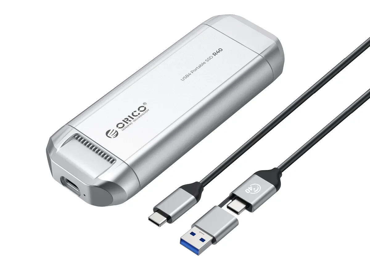 Orico Orico R40 Silverstone Portable SSD 2TB 3700MB/s Built-in Cooling Fan — product photo