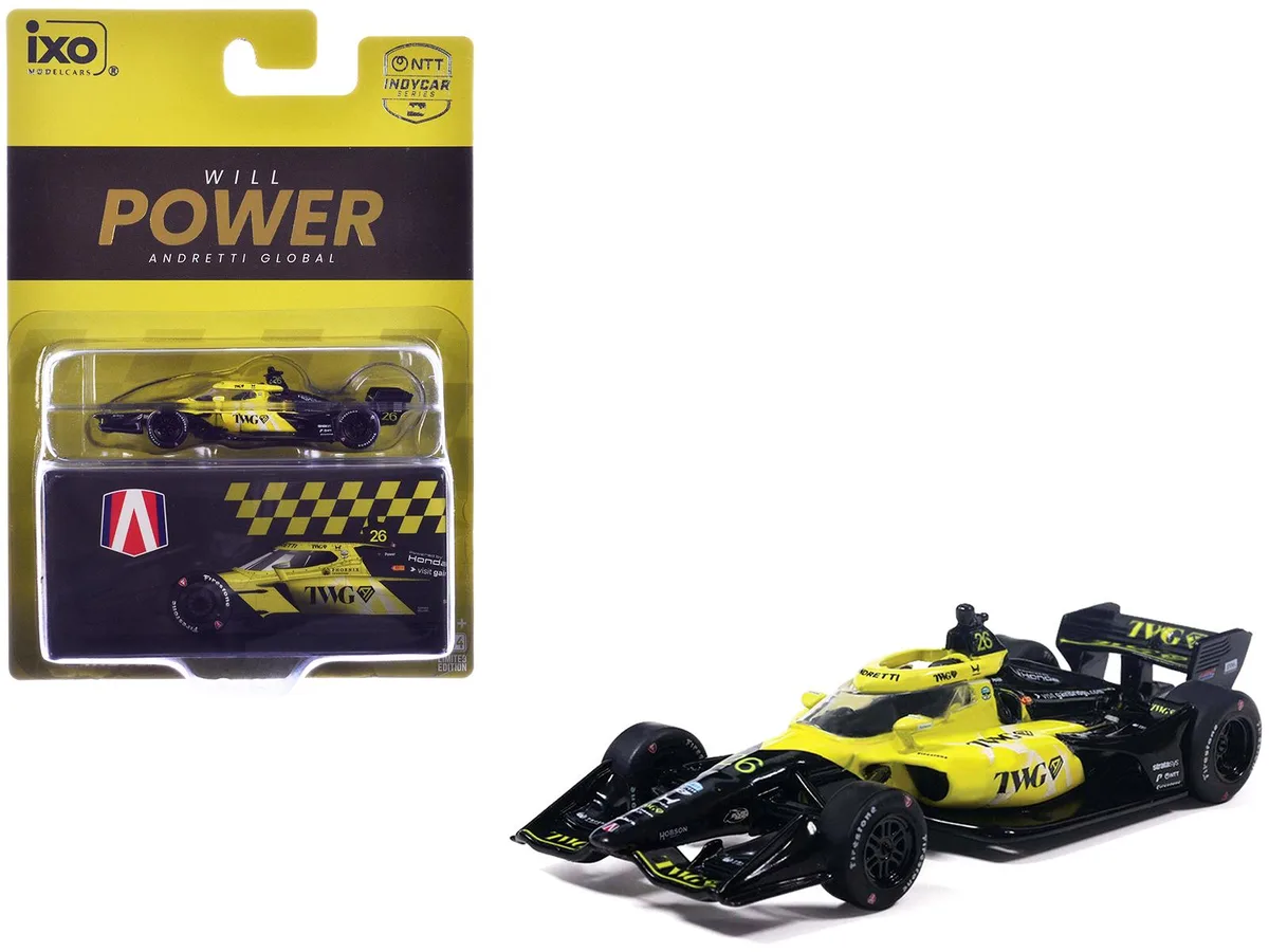 Ixo Models Ixo Models Dallara IndyCar #26 Will Power TWG Andretti Global 2026 1/64 Diecast — product photo