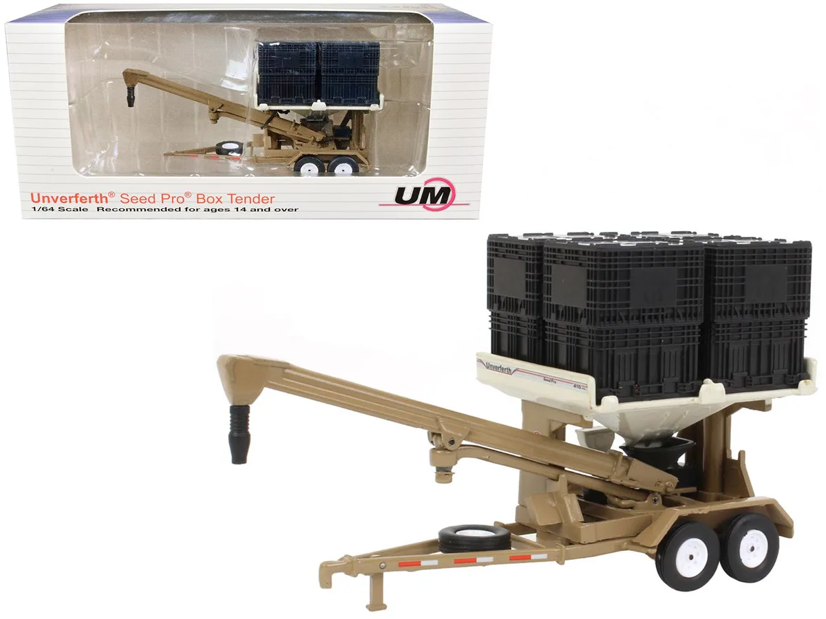 SpecCast Collectibles SpecCast Collectibles Unverferth Seed Pro Box Seed Tender Beige 1/64 Diecast Model — product photo