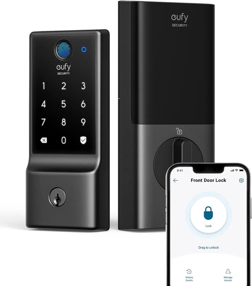 eufy eufy Security Smart Lock C220 fingerprint Wi-Fi smart door lock — product photo