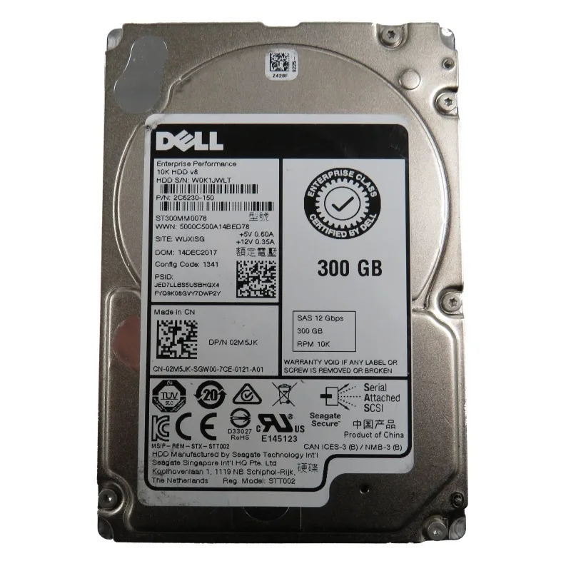 DELL DELL 2M5JK 300GB 10000RPM SAS 2.5" Internal Hard Drive — product photo