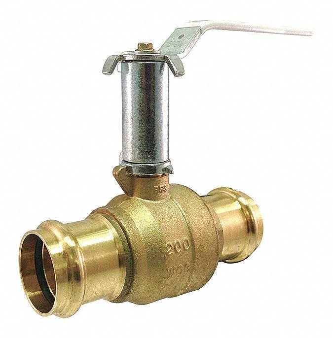 Milwaukee Valve Milwaukee Valve UPBA-481B 1 in 200 psi Press Brass Ball Valve — product photo