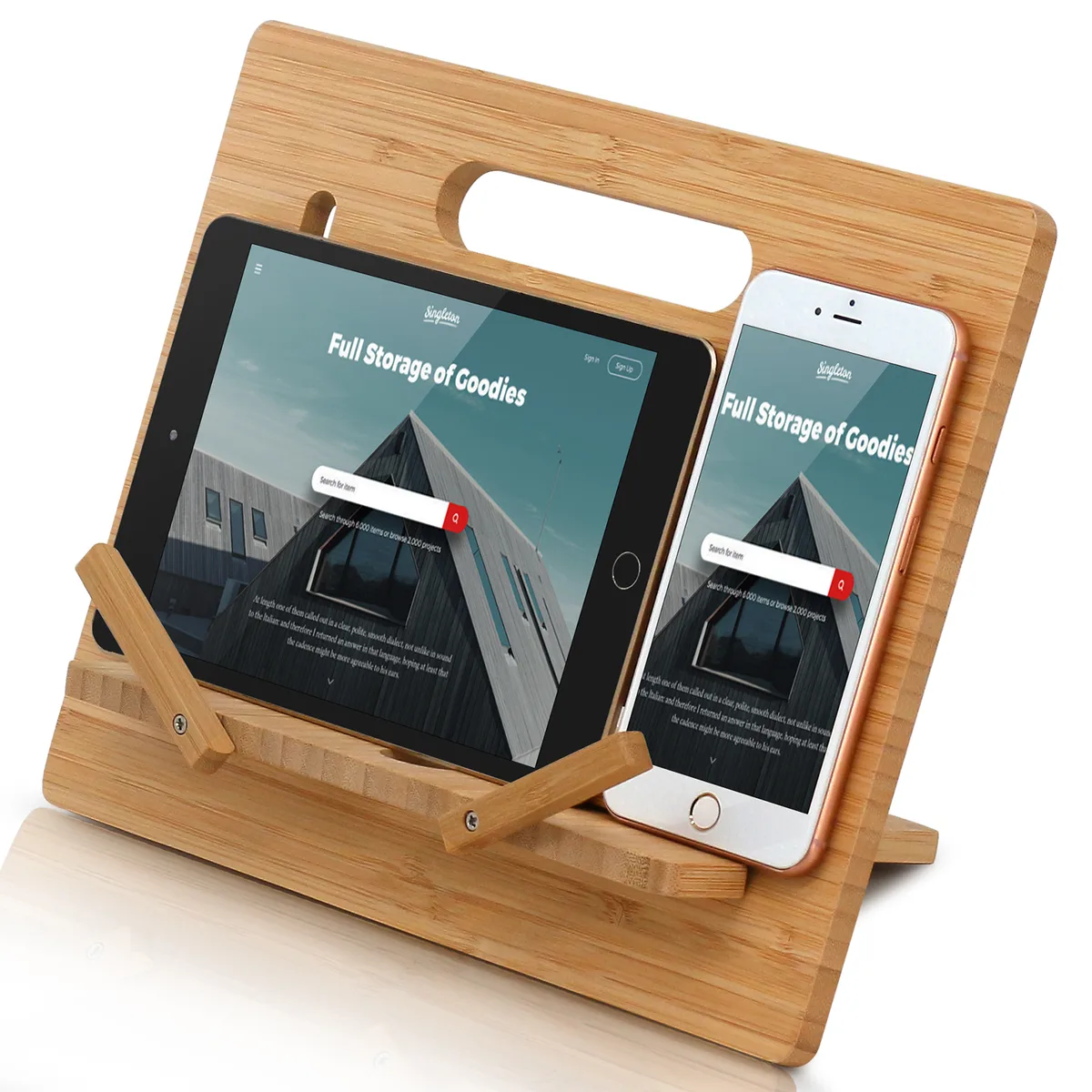 BambuMate BambuMate Bamboo Phone Mount Large 17 — product photo