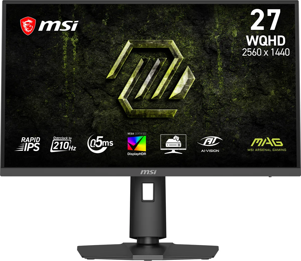 MSI MSI MAG 275QPF E21 27" 210Hz gaming monitor — fotografie produktu