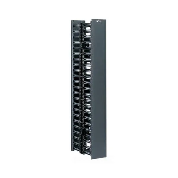Panduit Panduit WMPV45E Vertical Cable Manager 2-Sided 83" H x 4.9" W x 12" D Black — product photo