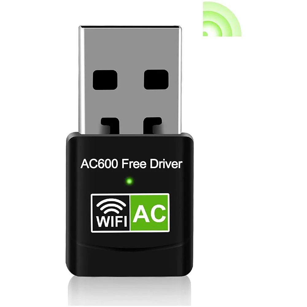 Teamyo Teamyo USB Wi-Fi Adapter Dual Band 600Mbps Black — product photo