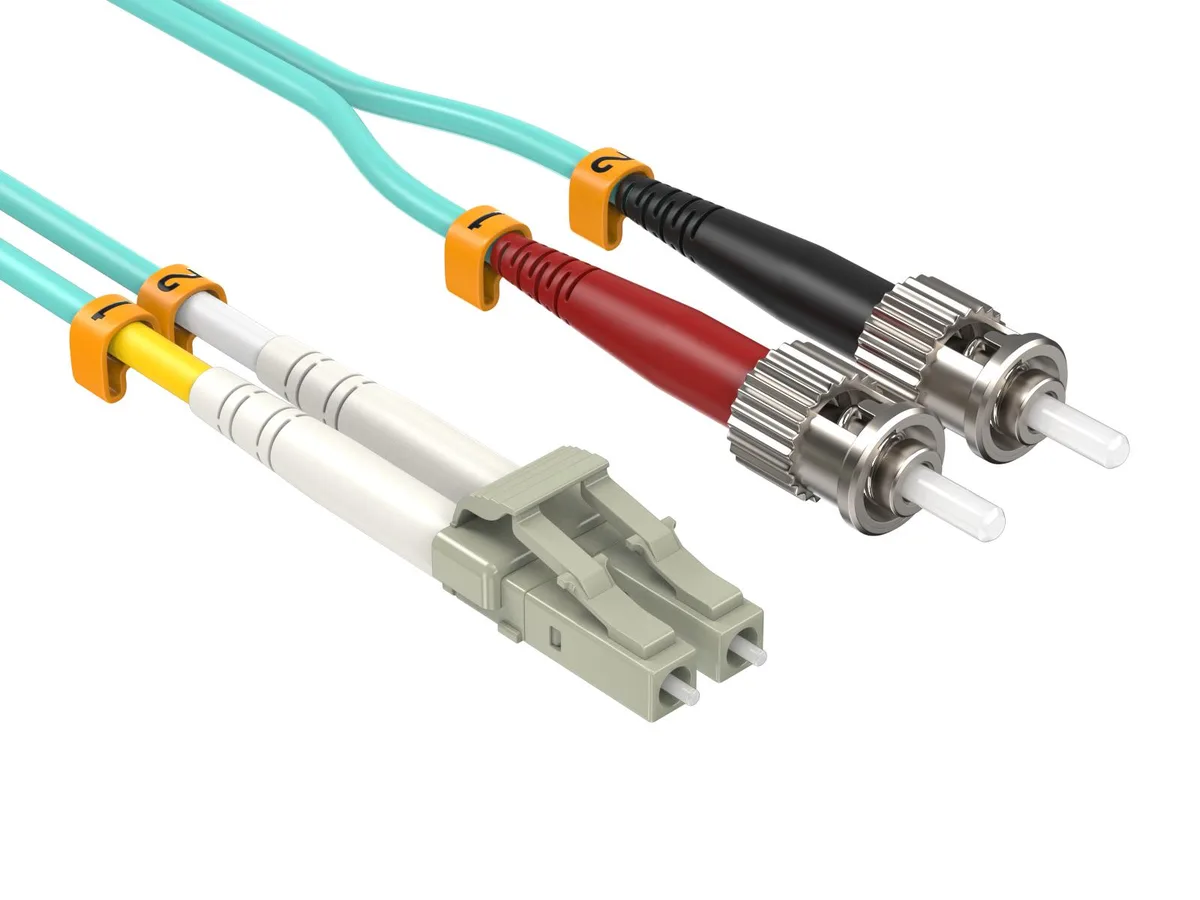 Cable Leader Cable Leader FB101-4302 2m OM3 LC-ST Duplex 50/125 Aqua — product photo