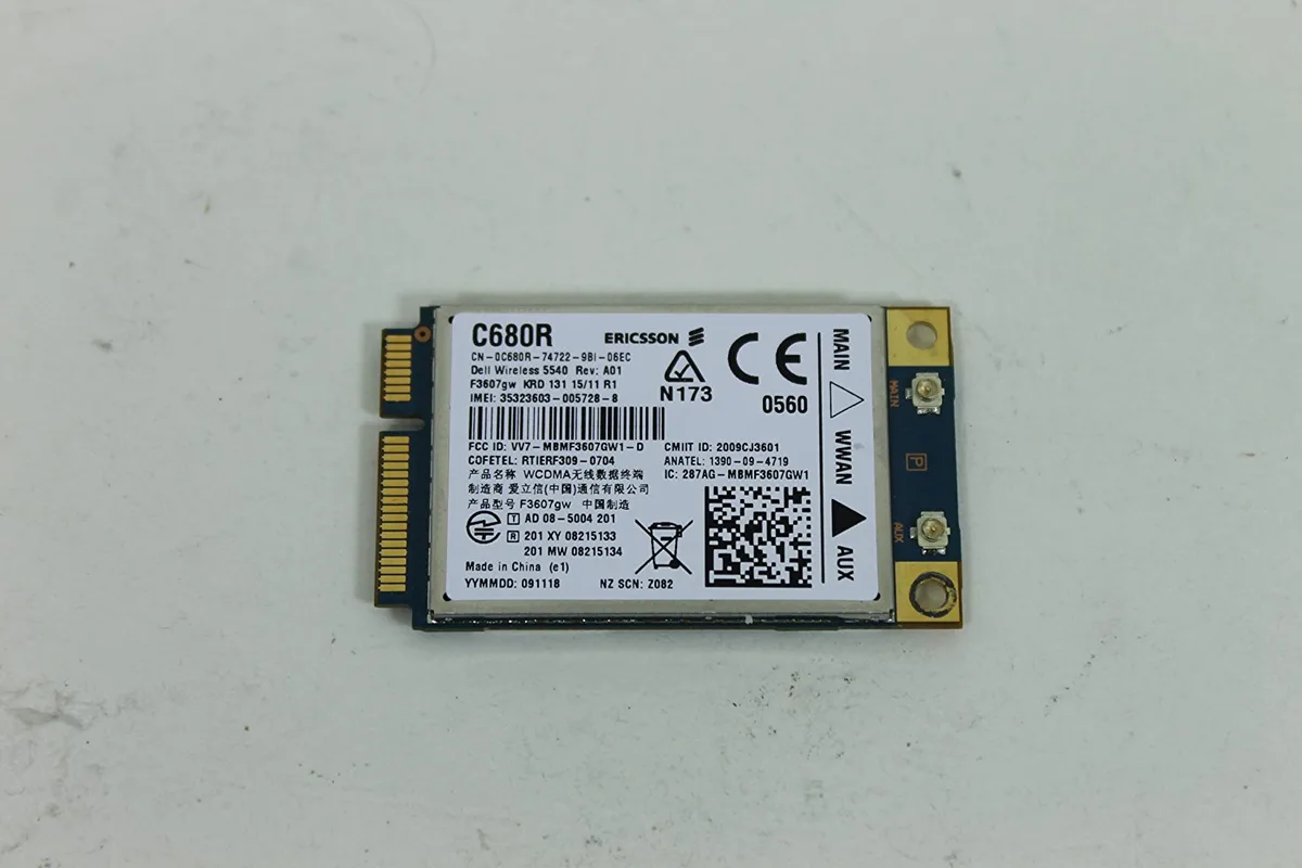 DELL DELL Vostro 3550 Wireless Card C680R 0C680R M.2 Wi-Fi Adapter — product photo