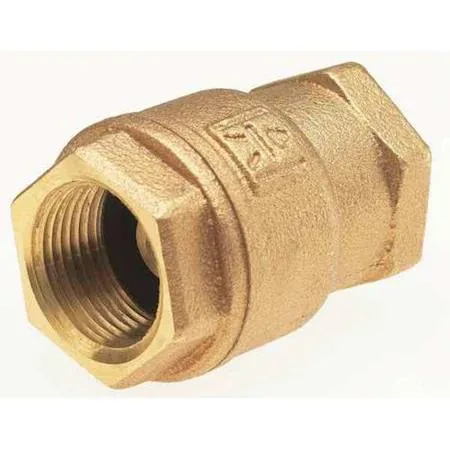 3/4 inch bronze spring check valve silver finish