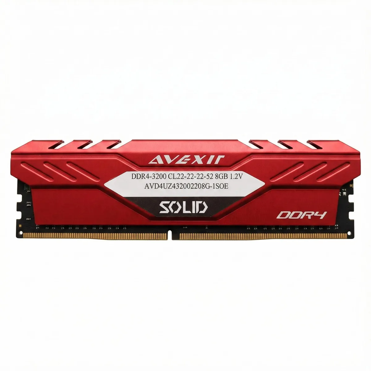 Avexir Avexir SOLID DDR4 8GB 3200MHz CL22 Red desktop RAM — product photo