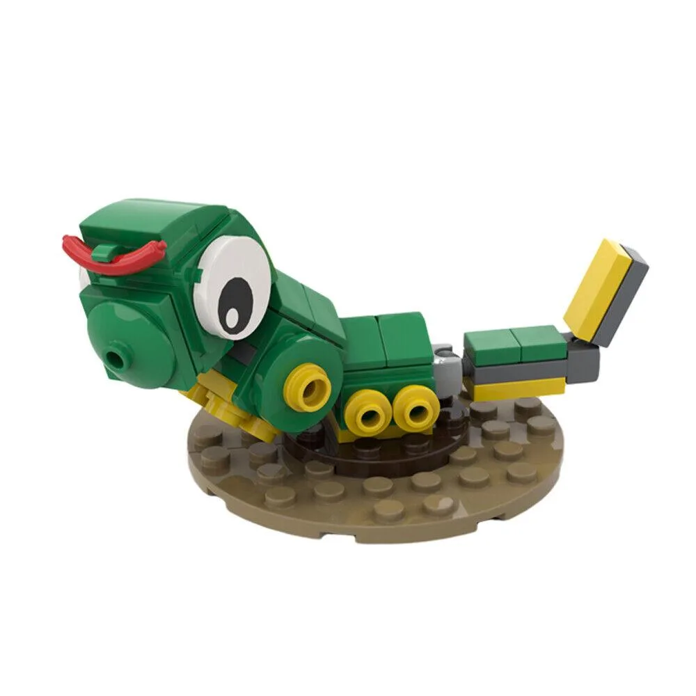 ZITIANYOUBUILD ZITIANYOUBUILD Green Caterpillar MOC 60 Pieces — product photo