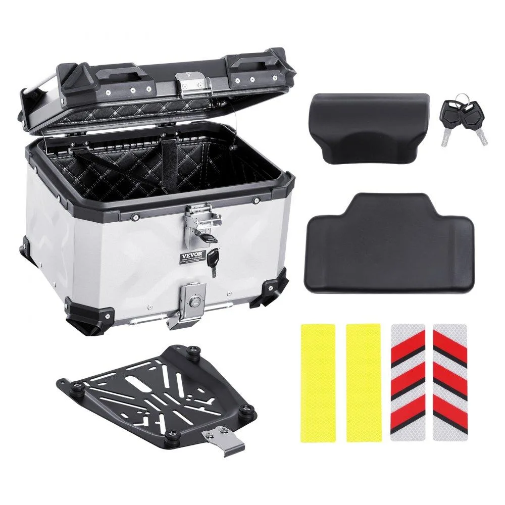 VEVOR VEVOR 45L Motorcycle Top Case Silver 45 L 14.3 lbs — product photo
