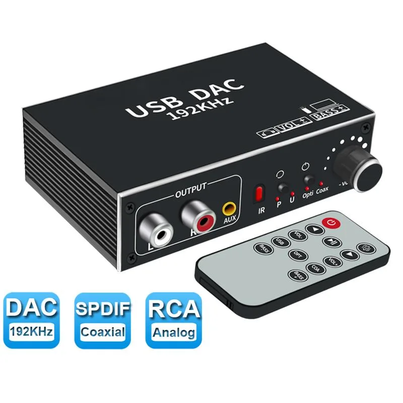 Jansicotek Jansicotek OZHL2 192 kHz DAC Audio Video Converter with Remote — product photo