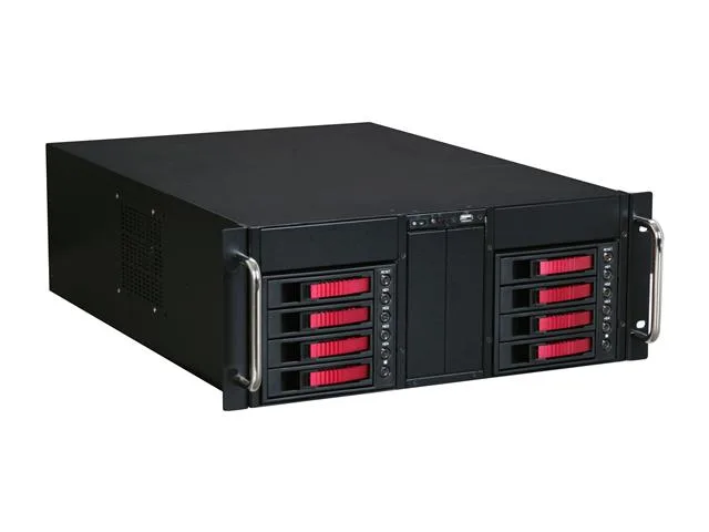 iStarUSA Inc. iStarUSA Inc. D-410-B8SA-RED Red 4U Rackmount Server Chassis — product photo