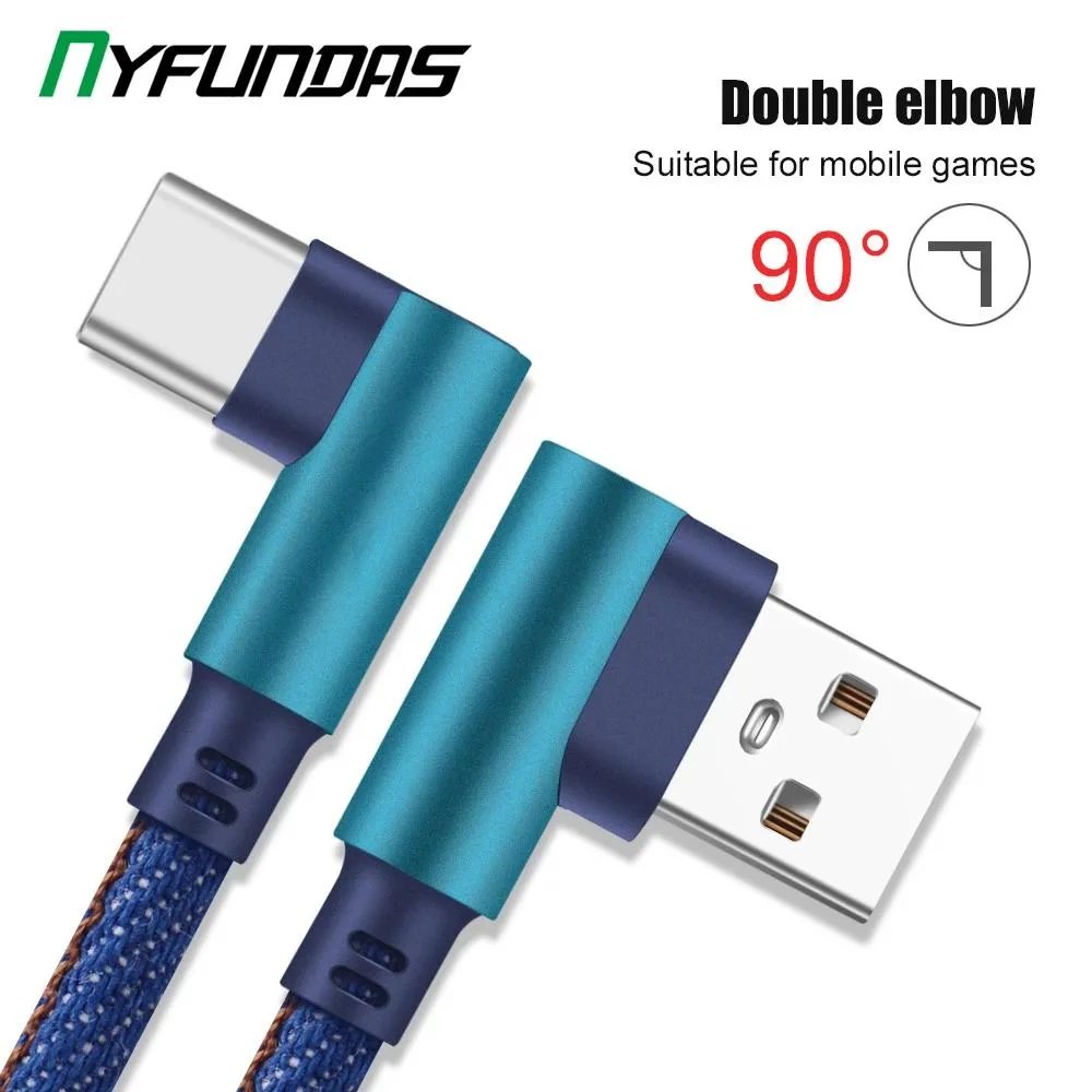 Hetai Tech Hetai Tech 90 Degree Micro USB to USB A Cable 1M 2M — product photo