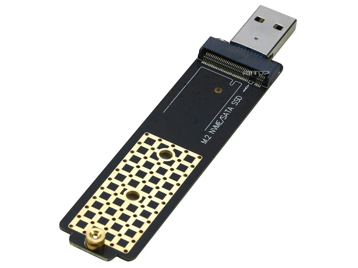 RIITOP RIITOP M2BM-A M.2 NVME SATA USB 3.1 10Gbps drive enclosure — product photo