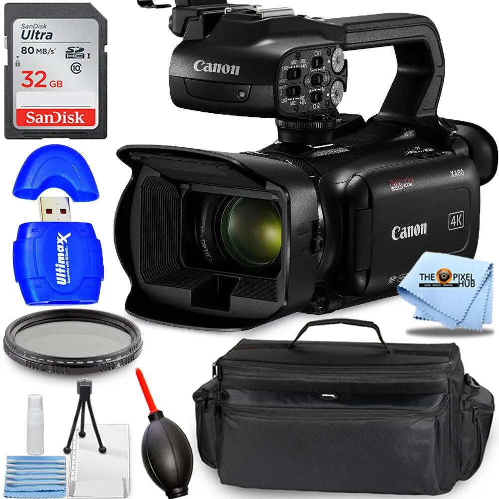 Canon International Canon XA60 4K Professional Camcorder 32GB Bundle — product photo