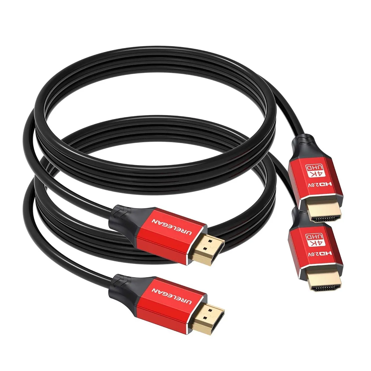 Keyence Keyence HDMI Cable 6FT 2-Pack Red Aluminum Housing — product photo