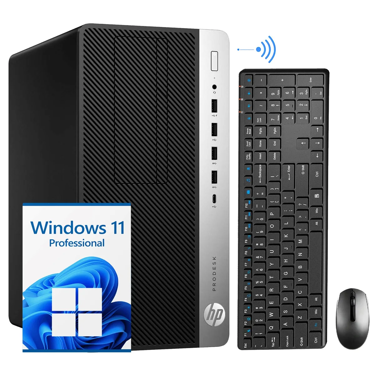HP HP ProDesk 600 G5 Micro Tower desktop PC i5-9500 32GB DDR4 512GB NVMe Windows 11 Pro — product photo