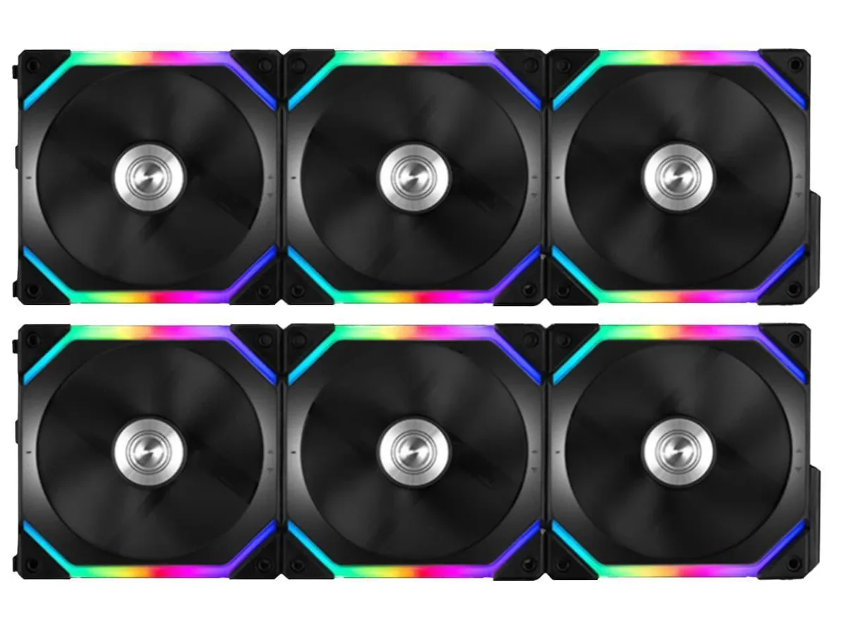 DOCTOR METAL DOCTOR METAL UF-SL120-6B 6-pack 120mm ARGB case fan with controller — product photo