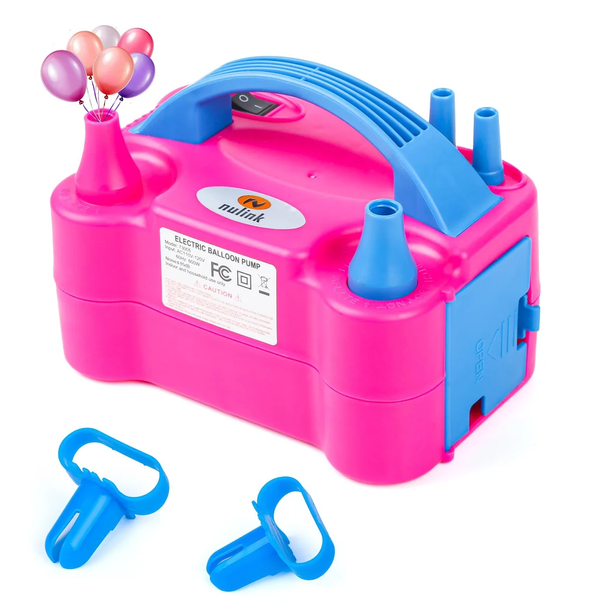  Rosewill NL-2095 Dual Nozzle Balloon Blower 600W Rose Red — product photo